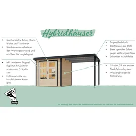 Karibu Jupiter 3 B 2,66 x 2,37 m Grau