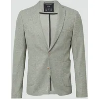 S.Oliver Slim Fit Anzugsakko aus meliertem Jersey, Hellgruen, 52