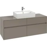 Villeroy & Boch Waschtischunterschrank 140 x 54,8 x 50 cm Cashmere Grey