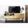 meble lindner Enjoy TV-Lowboard 120x46x35 cm Eiche Artisan Matt Metall
