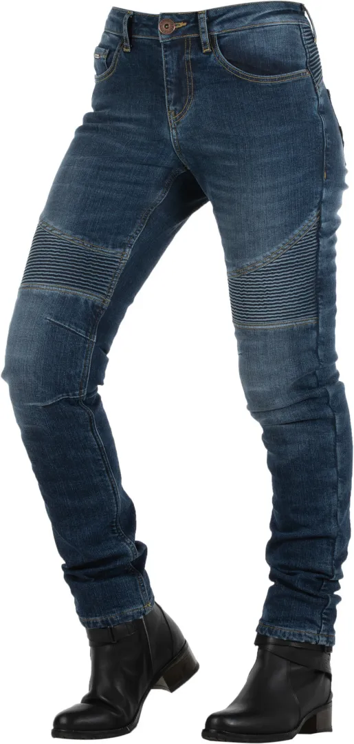 Overlap Imola Damen Motorradjeans, blau, Größe 36