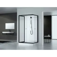 Marwell Black and White Komplettdusche 110 x 80 cm
