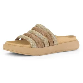 Gabor Pantolette GABOR, Damen, Gr. 44, gold, Schuhe Pantolette