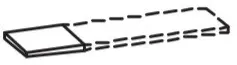 Artiqua Ablageboard breitenvariabel, Oxid Dunkelgrau quer, 077-ABL-70-723 077-ABL-70-723