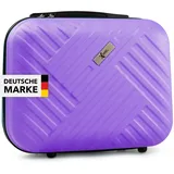 Xonic® Design Kosmetikkoffer aus ABS Hartschale – Robustes Beautycase als Handgepäck - Kosmetiktasche für Reisen – leicht & stabil (Pastell Flieder)