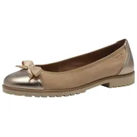 TAMARIS Ballerina Damen, beige, Gr. 40 EU
