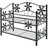 MCW Schuhregal, Schwarz, Metall, 60x50x30 cm, Garderobe, Schuhaufbewahrung, Schuhregale