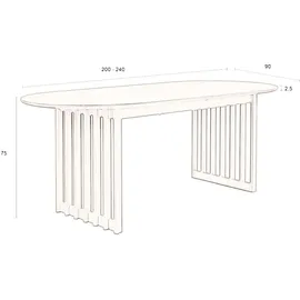 Dutchbone Barlet ausziehbar 200/240 x 90 cm Eiche