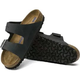 Birkenstock Arizona Weichbettung Naturleder geölt schwarz 46