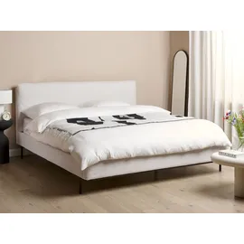 Beliani Bett mit Lattenrost Bouclé Corio 180 x 200 cm,