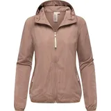 Ragwear Damen, Extraleichte Übergangsjacke Sommerjacke kurz mit Kapuze Vinzie C YOUMODO Mauve Gr. S - S