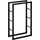 Homcom Kaminholzständer 60 x 25 x 100 cm schwarz