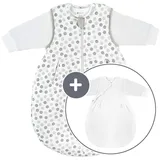 Coconette 2-tlg. Schlafsack-Set - Circle Weiß Grau - Gr. 50/56