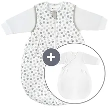Coconette 2-tlg. Schlafsack-Set - Circle Weiß Grau - Gr. 50/56