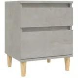 vidaXL Nachttisch Betongrau 40x35x50 cm