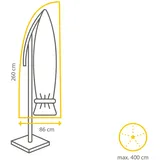 Winza Schirmhülle Premium für Ampelschirm 260 x 60/86 cm Polypropylen Grau