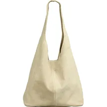 CASPAR Modell No.767 Shopper Wildleder Hell Beige