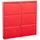 VCM Pisa 100 x 106 x 16 cm rot / rot
