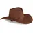 Relaxdays Cowboyhut Braun/Schwarz One Size