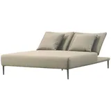 osoltus LIV Premium Daybed Doppelliege Olefin Axroma 190 x 145 cm  Taupe Beige