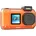 wasserdichte Digitalkamera 7m wasserdicht 24 MP Digitaler Zoom 4K Video Doppelbildschirm 2 9 1 4 Orange