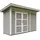 TIMBELA Gartenhaus 1,61 x 4,11 m Grau
