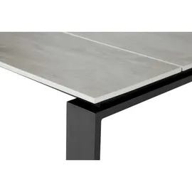 VCM Martinus Gartentisch 210 x 100 x 0 cm Schwarz/Grau