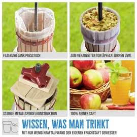 Güde Obstpresse OP 6 6 l Holzfarbe/Braun