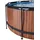 EXIT TOYS Wood Pool Set 360 x 122 cm inkl. Filterpumpe