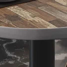 GGM Möbel Bistro Loungetisch Ø 80 x 38,5 cm Schwarz