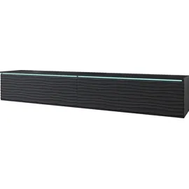 Home Affaire Vera Lowboard 180 x 30 cm Schwarz/MDF