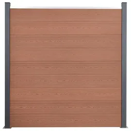 vidaXL Zaun-Set 699 x 186 cm Braun/WPC