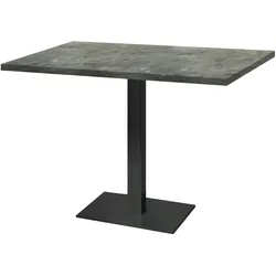 Restootab Tisch Milan 120x70cm - Modell metallisierter Stein