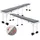 Dune Design Bankauflage 220 x 25 x 2 cm grau 2 St.