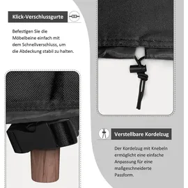 Dokon Gartenmöbel Abdeckung 170 x 95 x 74 cm Wasserdicht