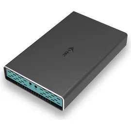 iTEC i-tec MySafe USB 3.0 / USB-C 3.1 Gen. 2, externes Gehäuse Festplattengehäuse, Grau