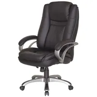 ByLIVING Chefsessel Bruno-XXL/Bürostuhl bis 150 kg belastbar/Kunststoff anthrazit/Wippmechanik/Härtegradeinstellung/Höhenverstellung/Sicherheitsrollen/B 71,5