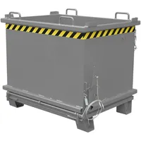 Bauer Südlohn Klappbodenbehälter SB 1000, lackiert, Mausgrau