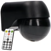 led`s light LED's light Wandsensor PIR 180° IP54 Schwarz Fernbedienung
