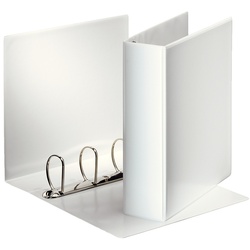 Esselte Ringbuch Präsentation, mit Taschen, A4, PP, 4 Ringe, 60 mm, weiss