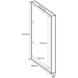 Doktorvolt Verteilerkasten Aufputz Sicherungskasten aus Metall 126 Module 7-reihig IP30 1529