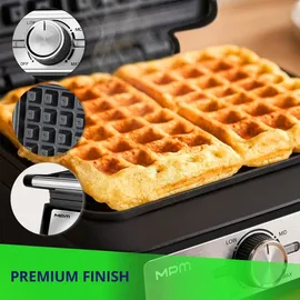 MPM MGO-41-4 Waffeleisen Schwarz