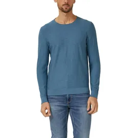 s.Oliver Strickpullover mit Flammgarnstruktur Blau 3XL