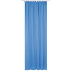 Vorhang WIRTH „Dim out“ Gardinen Gr. 375 cm, Kräuselband, 142 cm, blau Kräuselband nach Maß