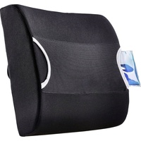 Maximex Rückenstütze für Bürostuhl verstellbar schwarz für Bürostühle