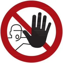 Verbotszeichen Zutritt für Unbefugte verboten, Typ: 04400