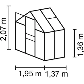 Vitavia Apollo 2500 Alu grün HKP 6 mm 2,5 m2