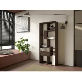 SKRAUT HOME Bücherregal 67 x 31 x 162 cm Dunkelbraun