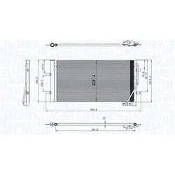 Magneti Marelli Klimakondensator Klimakühler Passend Für Audi Q3 350203842000: Kondensator, Klimaanlage Abakus: 0030160029 Aks Dasis: 482029n Ava Qual