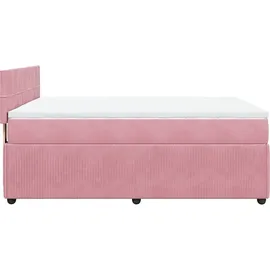 vidaXL Boxspringbett 140 x 200 cm Rosa
